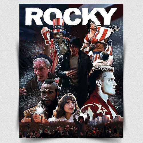 Rocky art metal sign - metal,