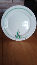 Art deco round plate - art,