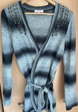 Long Grey Gray & Black womens