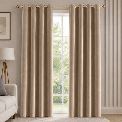 Luxury velvet curtains pair - luxury,