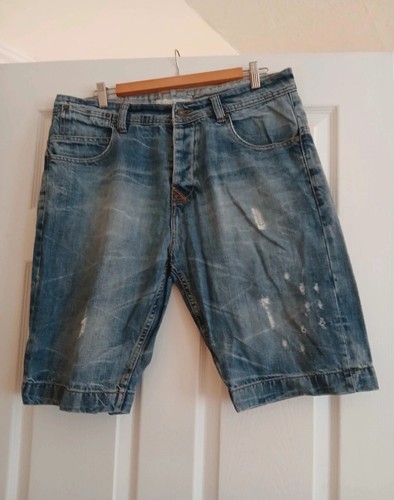 Mens red herring ripped - red, denim