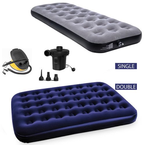 Double single flocked camping - double,
