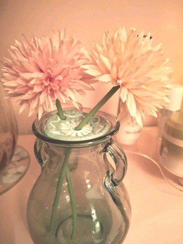 Cute green glass posy vase - glass,
