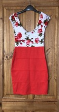 Jane Norman red white floral