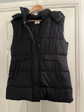 Ladies Black Padded Gilet - TU - Size M