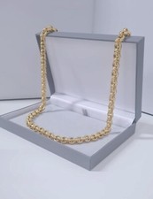 Mens 8mm Lined Belcher Chain