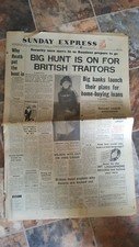 Sunday Express - 26/9/71 - Big Hunt for British Traitors - Sport Shanklin Articl