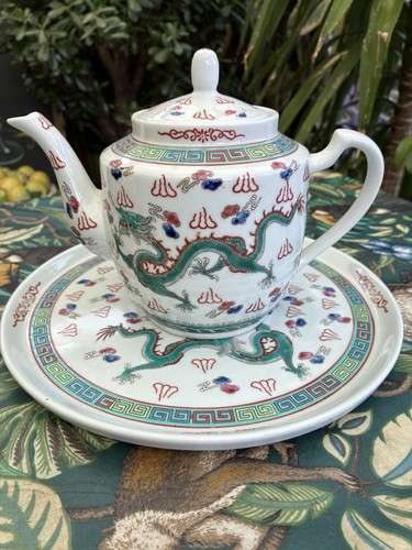 Vintage chinese dragon - tea, pot