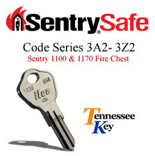 Sentry Safe & Fire Box keys / Select your key code / Series 3A2 - 3Z2