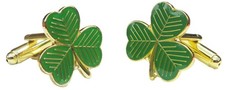 Shamrock Cuff Links Cufflinks