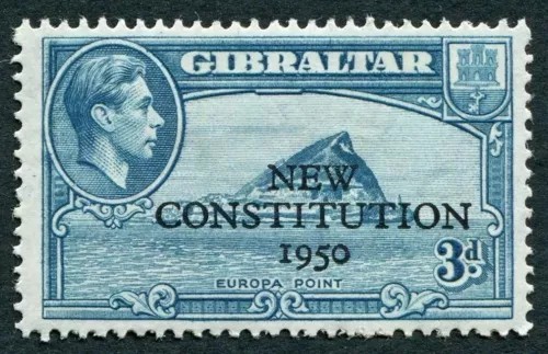 Gibraltar 1950 sg141 - gibraltar, 3d