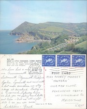 Great Little Hangman Combe Martin Colourmaster International 1969 postmark
