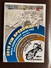 GRAND PRIX QUALIFIER RACE OFF 2 LONIGO ITALY SPEEDWAY PROGRAMME 3/7/2010