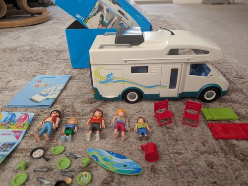 Playmobil campervan and family