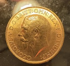 Gold Sovereign 1913 George V in excellent condition