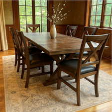 Extending Dining Table and 6