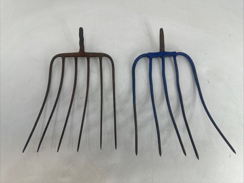 Vintage prong tine hay - &, 5