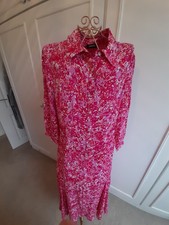 Beautiful  Pink Floral Floaty Dress By POMODORO