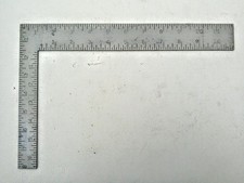 VINTAGE STEEL FRAMING SQUARE 12" x 8" #39643   MADE IN USA