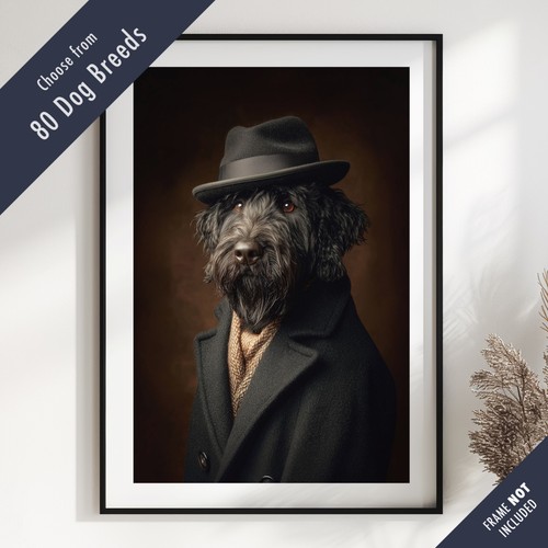 Smartly dressed dog portrait - dressed,