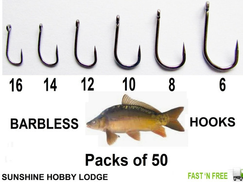 Coarse fishing hooks eyed - coarse,