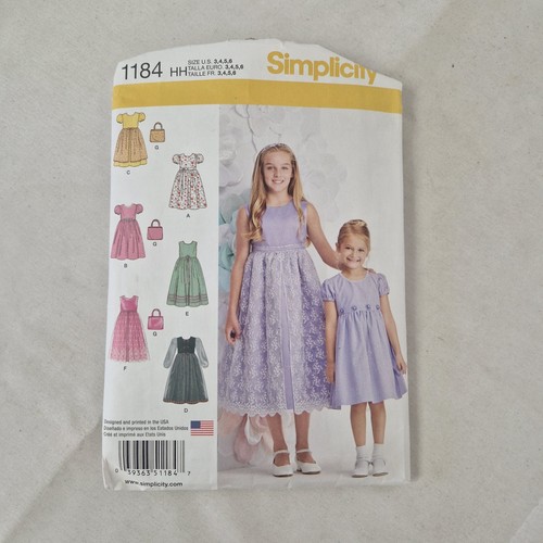 Simplicity 1184 girls dresses - 1184,