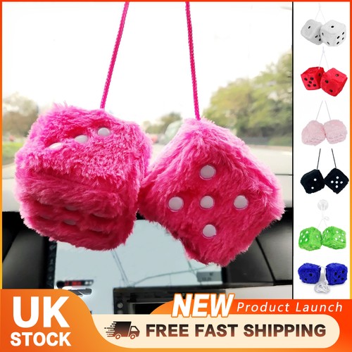 Soft fluffy furry dice - furry,