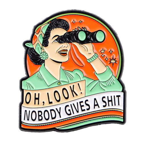 Look enamel pin badge - oh,, look!