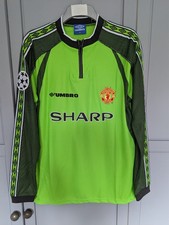 Man United Goalkeeper Football Shirt 1998 1999 CHAMPIONS SCHMEICHEL 1# XL
