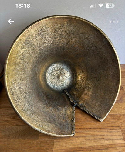 Decorative brass looking - , bowl