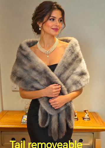 Vintage saga mink grey fur - vintage,