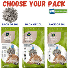 Back 2 Nature Bedding Litter 99% Recycled Paper Rabbit Hamster Cage Soft Safe UK