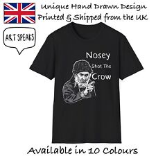 Brassic Farmer Jim Retro T-Shirt Men Unisex UK TV Show NOSEY SHOT THE CROW 