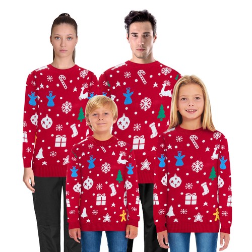 Family christmas jumper - family,