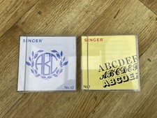Singer Embroidery Software Patterns Designs Memory Card No. 1 + No. 12