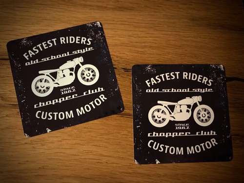 Old school stickers - 2x, cafe