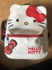 Hello Kitty Faux Leather Cute Backpack Kawaii Cat Kids Girls Women’s Sanrio