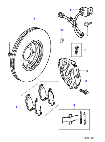 Jaguar caliper mounting - jaguar, bolt