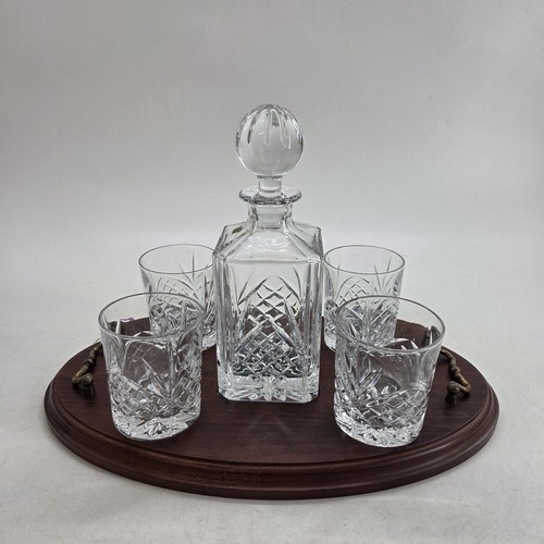 Rockingham crystal decanter - rockingham,