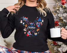 Merry Christmas Sweater, Cute Stitch Sweater, Family Disney Christmas Jumper2345
