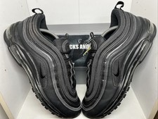 Nike Air Max 97 UK11 Triple Black Great Condition Pre Owned Trainers