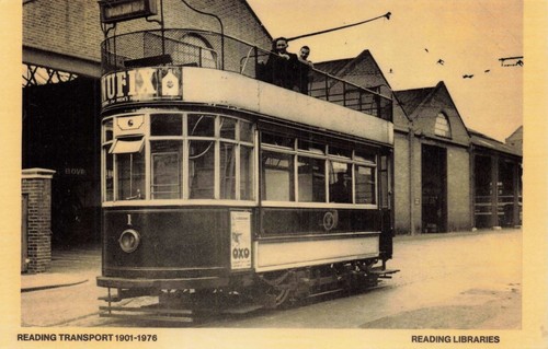 Postcard reading transport - postcard,
