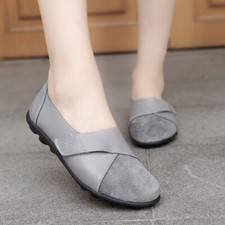 New Women Loafers Flats Ladies Backless Moccasins Casual Shoes Boat Comfy Suede