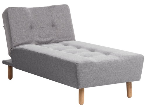 Fabric chaise lounge grey - fabric,