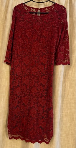 Red seraphine luxe maternity - red,