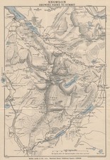 SNOWDON SHOWING PATHS TO