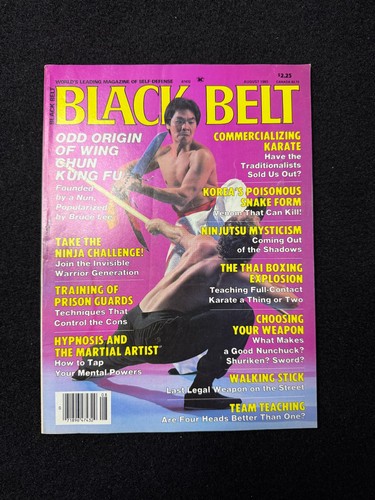 Black belt magazine august - black,