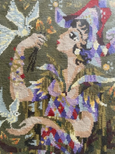 Vintage completed tapestry - vintage,