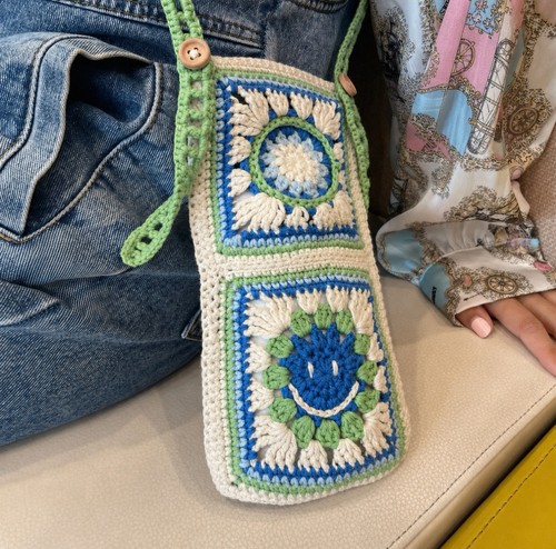 Handmade crochet crossbody - crochet,