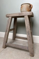OLD RUSTIC VINTAGE ELM WOODEN